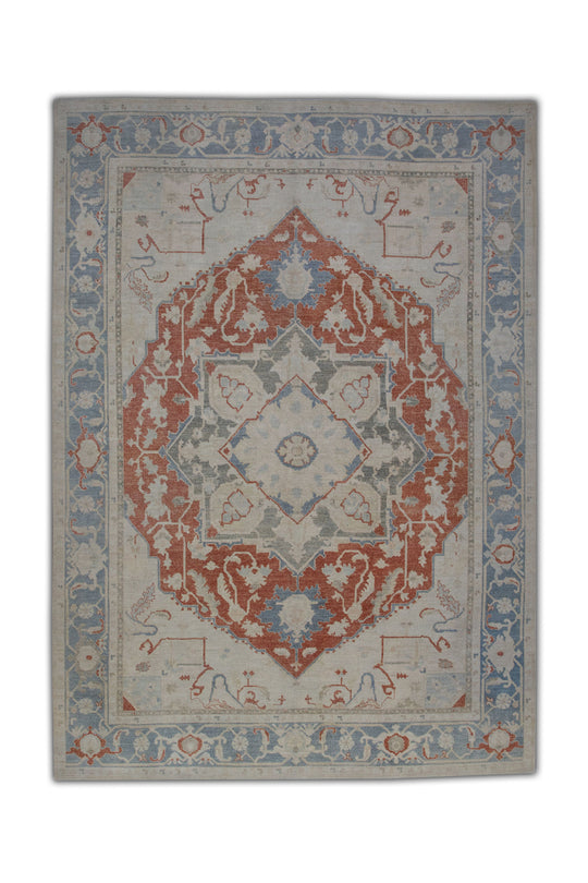 #5019 Turkish Antique Look Oushak 9'4" x 12'8"