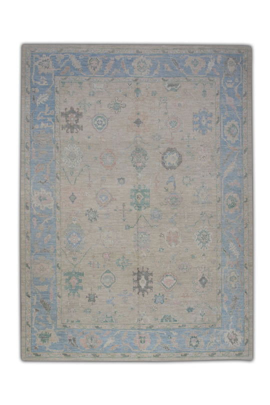 #5246 Turkish Oushak 9'8" x 12'8"