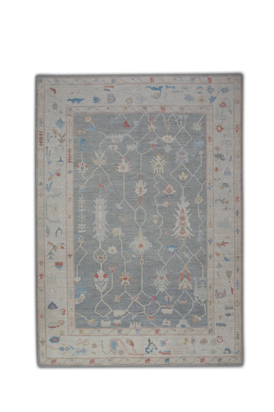 #5224 Turkish Antique Look Oushak 9'3" x 12'4"