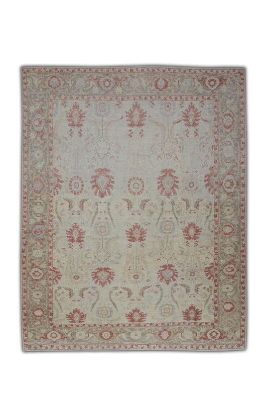 #6031 Turkish Antique Look Oushak 9'7" x 12'1"