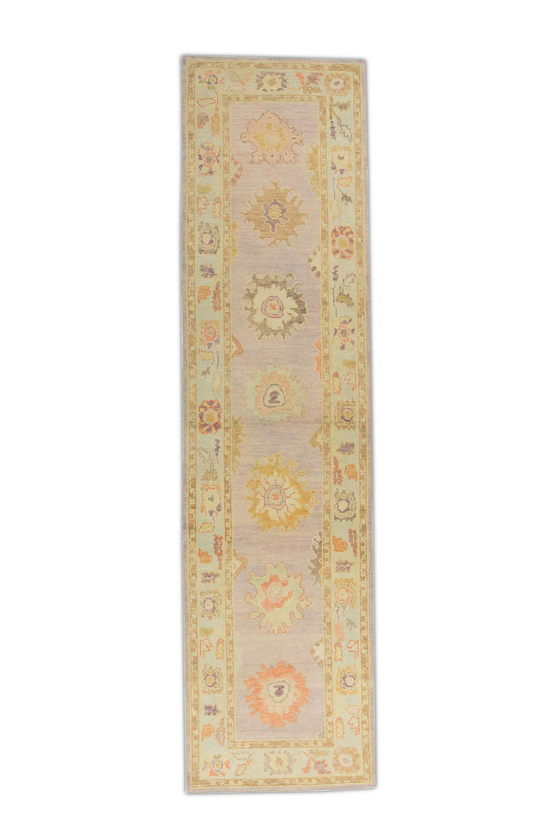 Turkish Oushak Rug 3' x 11'8" #686