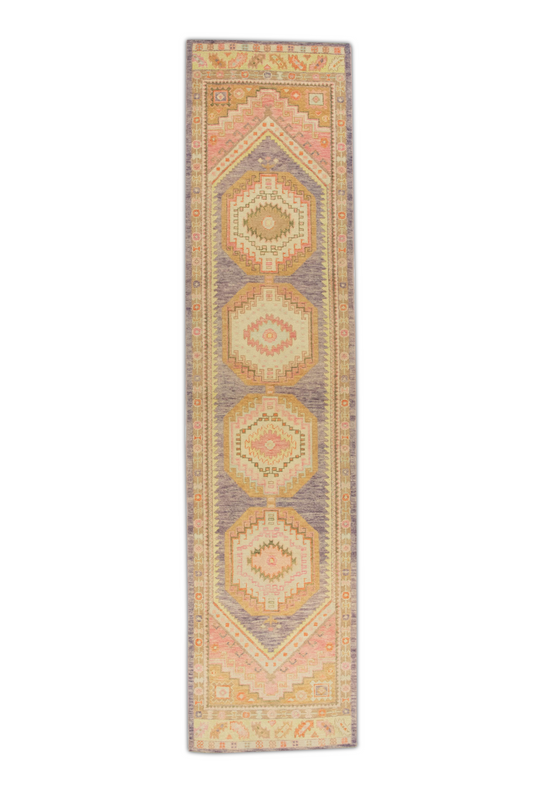 #1211 Turkish Oushak 2'11" x 12'5"