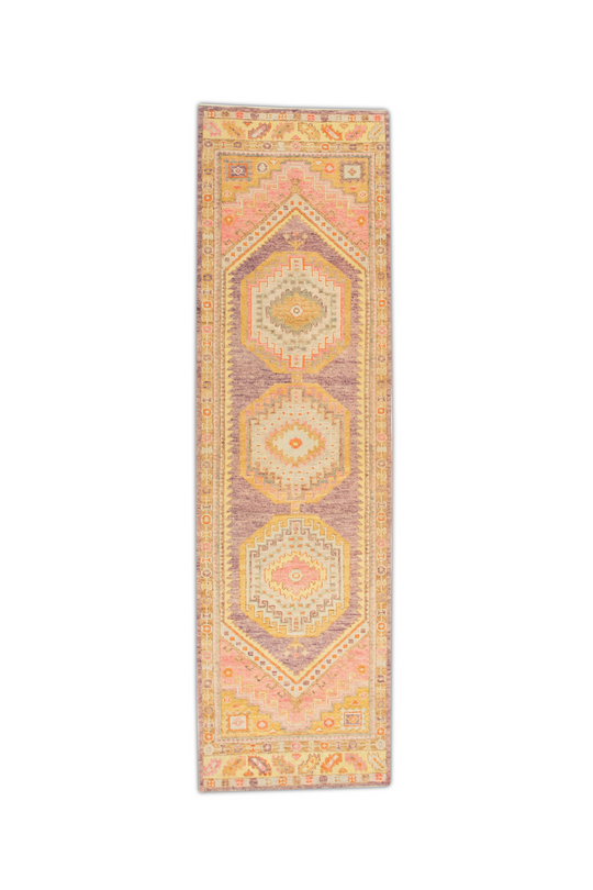 #885 Turkish Oushak 3' x 10'6"