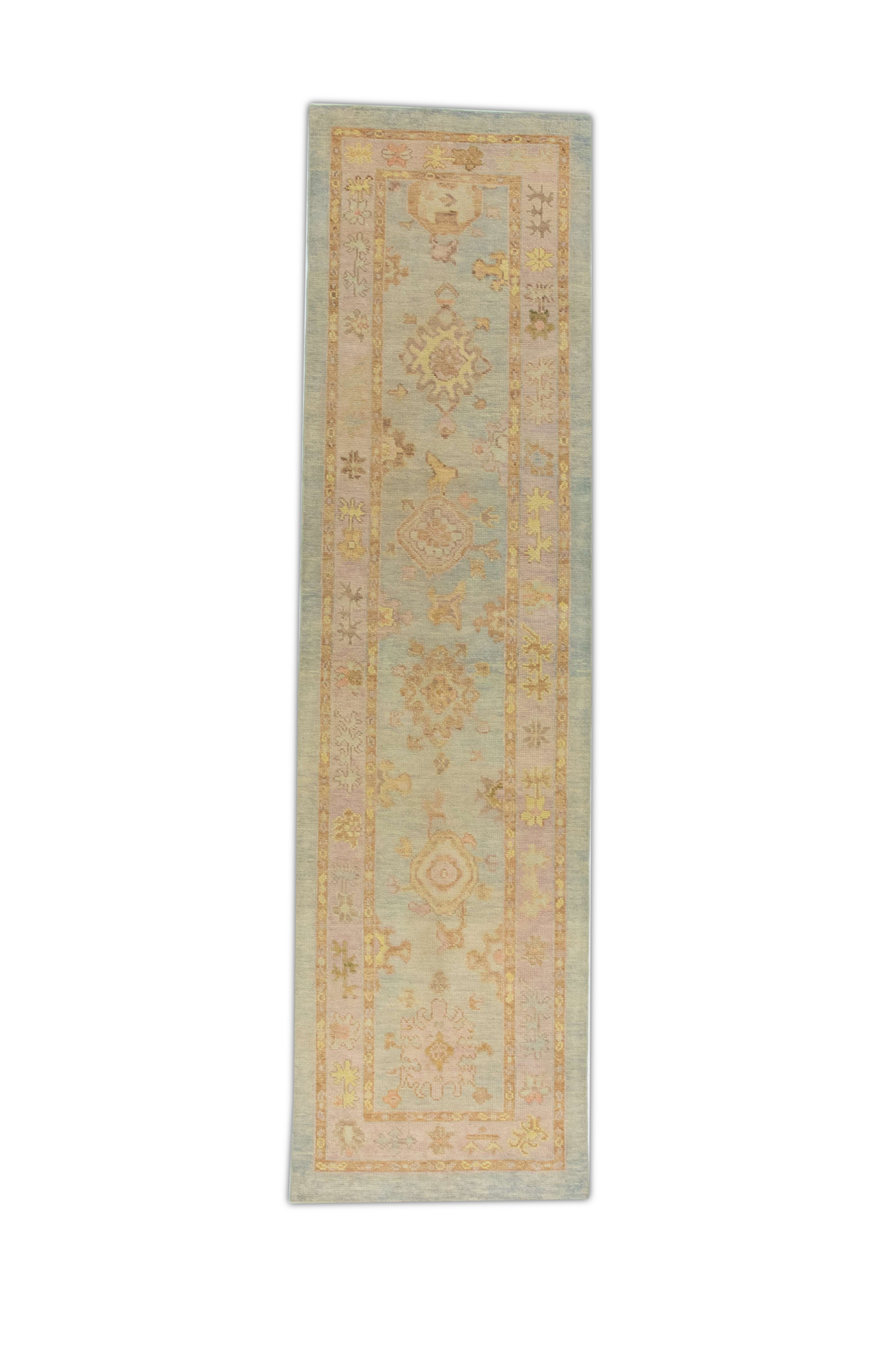Turkish Oushak Rug 2'11" x 11' #1232