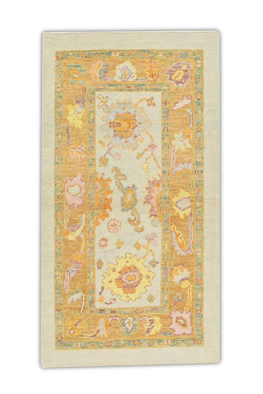 #1365 Turkish Oushak 2'11" x 5'5"