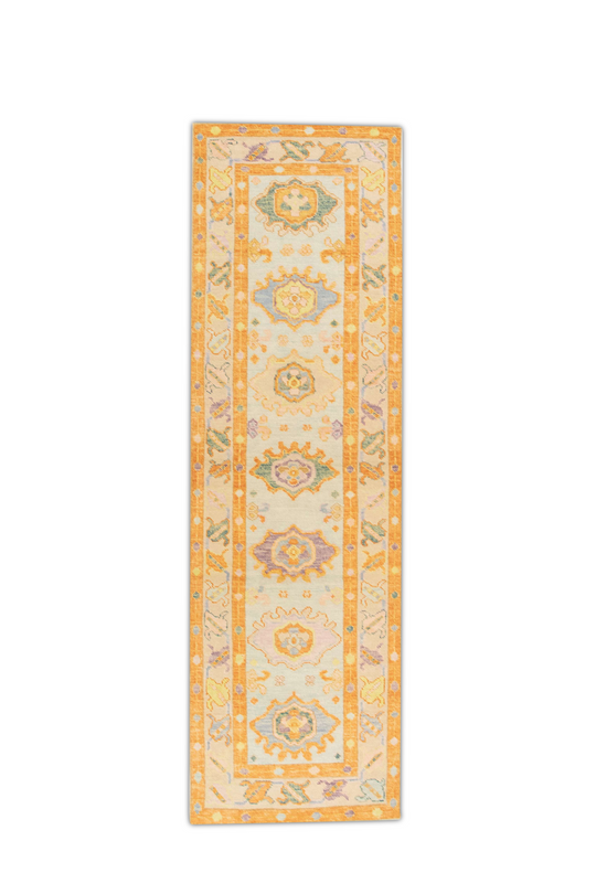 #1478 Turkish Oushak 2'10" x 9'6"