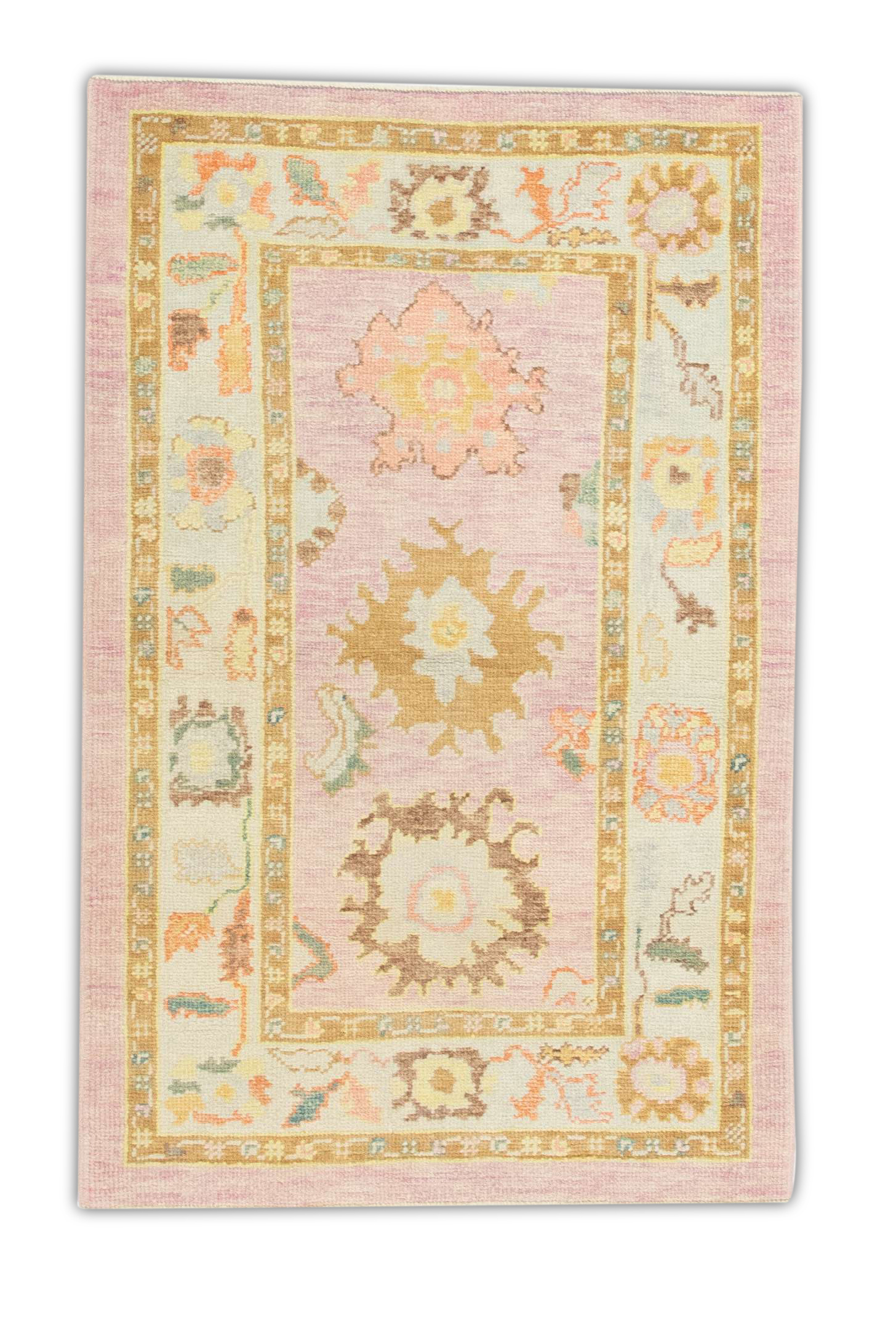 Turkish Oushak Rug 3'4" x 5'1" #1277