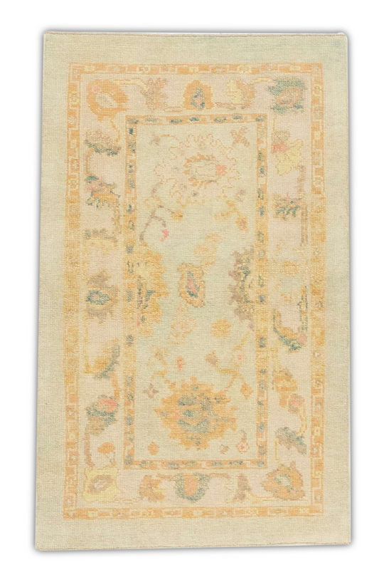 #1257 Turkish Oushak 2'11" x 4'9"