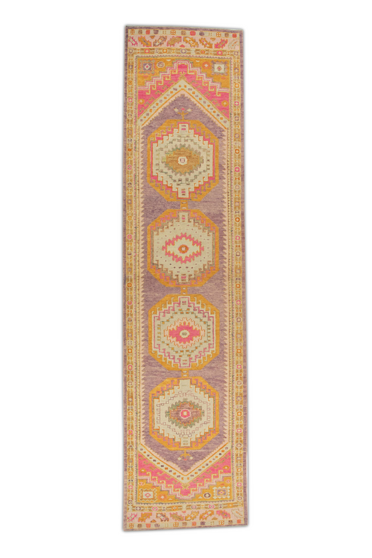 #633 Turkish Oushak 3'1" x 12'7"